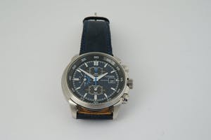 2557 - Stalen Herenmodel  Citizen Eco-Drive B612 Chronograph - kopen? Bied vanaf 60!