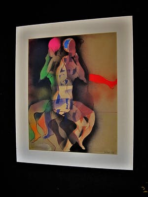 Jan Engelchor - Beeldhouwer en Kunstschilder - Leerling Henri Matisse - Aquarel "Figuren" 1950 kopen? Bied vanaf 10!