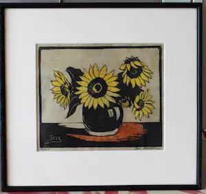 Jac. de Beer - Z.t. (zonnebloemen in vaas) kopen? Bied vanaf 80!