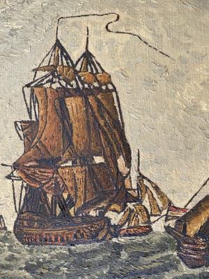 Niet of onleesbaar gesigneerd - Hollandse school - zee kopen? Bied vanaf 1!