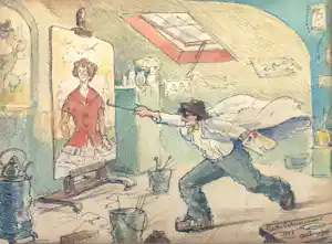 Gaston Schuermans - In het atelier verkauft für € 50!