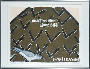 Reinier Lucassen - Litho, Nicht weinen lieve Bird - Ingelijst kopen? Bied vanaf 100!