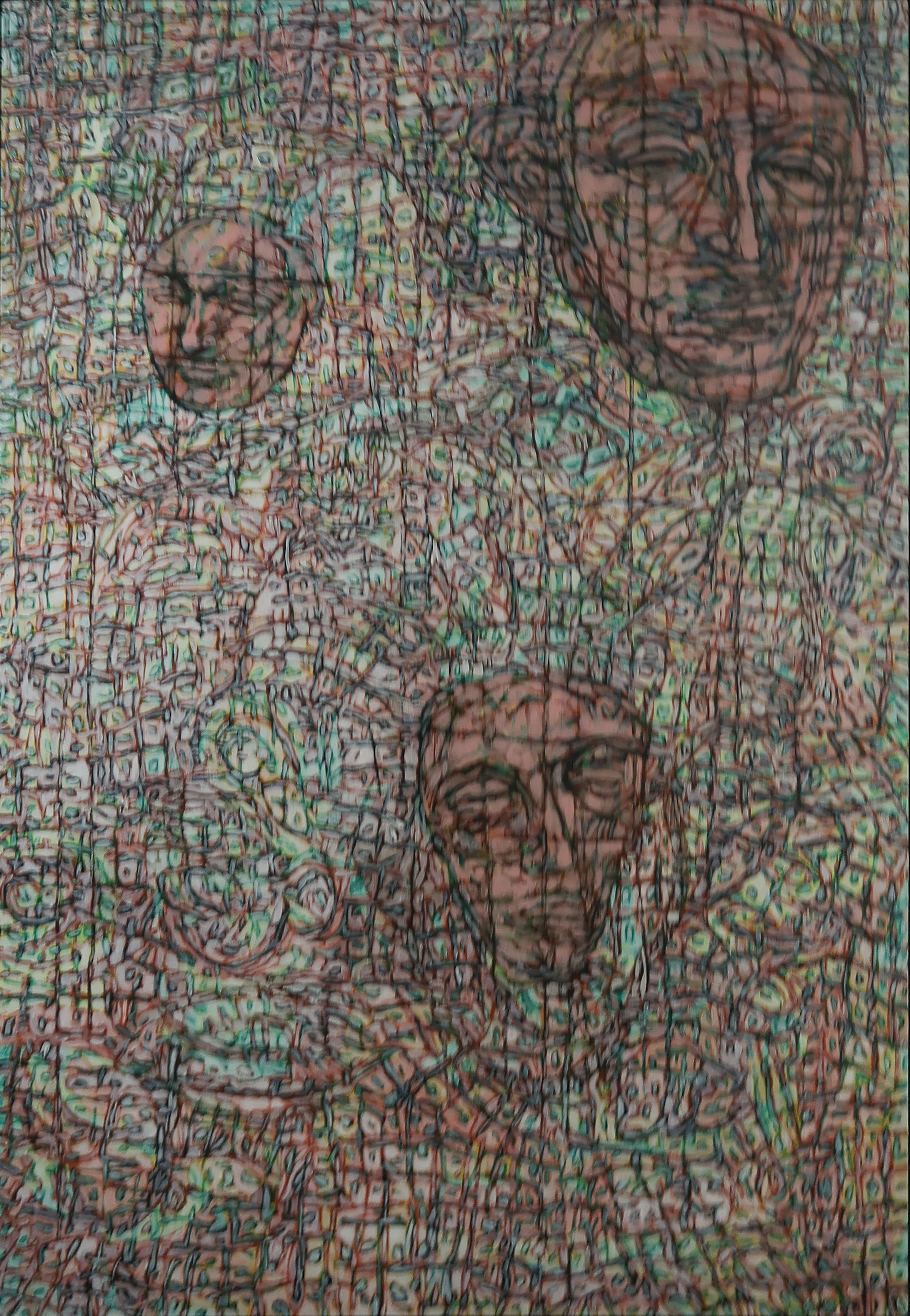 Michael Winkel - Olieverf op hardboard, Figuren 1 (Groot) kopen? Bied vanaf 70!