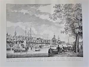 Niet of onleesbaar gesigneerd - Twee oude stadgezichten: Haringvliet/Rotterdam en Dordrecht 18e eeuw kopen? Bied vanaf 1!