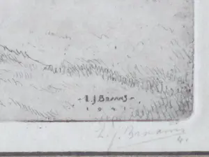 Laurens Jannis Braams - Gezicht op Veere - Ets kopen? Bied vanaf 50!