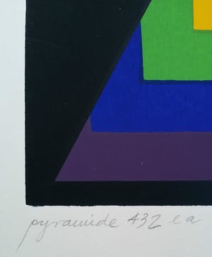 Maria Mesterou - Pyramide 432, zeefdruk kopen? Bied vanaf 40!