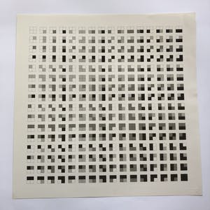 Bernard Ruygrok - wit/lichtgrijs/donkergrijs/zwart + combinaties in vierkant kopen? Bied vanaf 75!