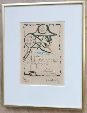 Pierre Alechinsky - Neufchateau, litho (netjes ingelijst) kopen? Bied vanaf 350!