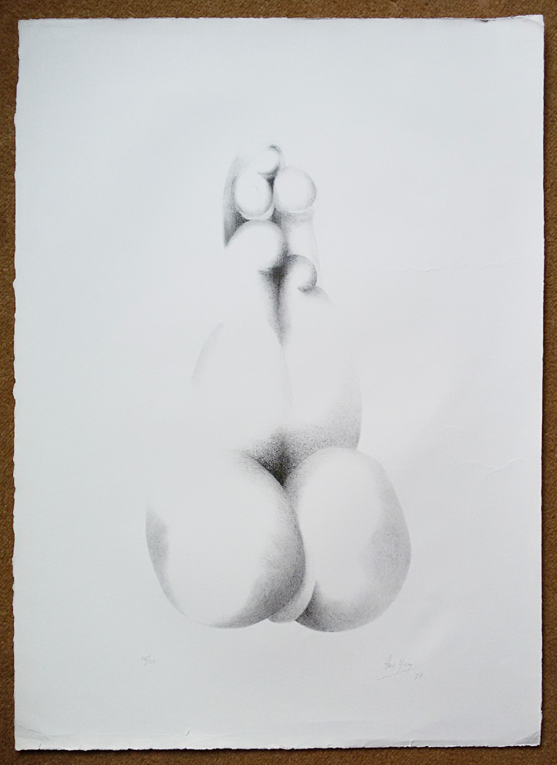 Ans Hey - Abstracte compositie, litho kopen? Bied vanaf 25!