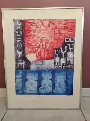 Sam Parabirsingh - Lithographie originale de 1976 – Signée et numérotée kopen? Bied vanaf 40!