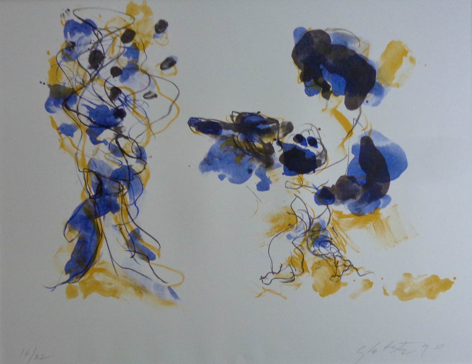 Ger Lataster - DE VADER TOONT ZIJN KIND ZO / KLEURLITHO / 63x75cm / SIG / 1990 PASSE-PARTOUT kopen? Bied vanaf 45!