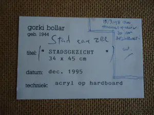 Gorki Bollar - "STADSGEZICHT" kopen? Bied vanaf 50!