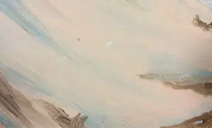 Niet of onleesbaar gesigneerd - Olieverf op board, Winterlandschap - Ingelijst kopen? Bied vanaf 1!