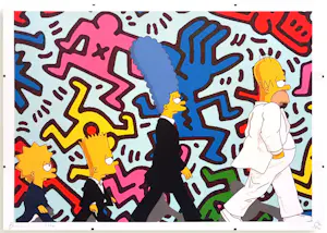 Death NYC - Simpsons X Haring – met lijst kopen? Bied vanaf 140!
