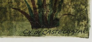 Jean-Charles de Castelbajac - Gouache achter vernis, Z.T. Haan en uil kopen? Bied vanaf 1!