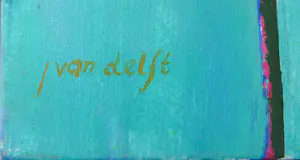 Buy Jan van Delft - Acryl op doek, Abstracte compositie met bloemen (groot)? Bid from 200!