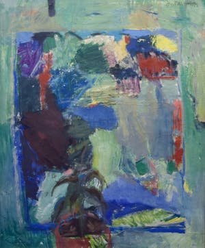 Jon Marten - Akelig Plantje - Olieverf op doek kopen? Bied vanaf 45!