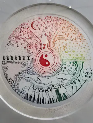Buy Yvonne Borgers - 4 ingelijste etsen met de ooievaar als symbool voor levenslooop? Bid from 120!