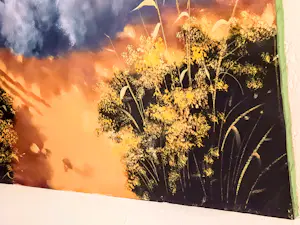 Günter Georg Burr - Ölgemälde Landschaft Lavendelfeld 80er Jahre kopen? Bied vanaf 520!