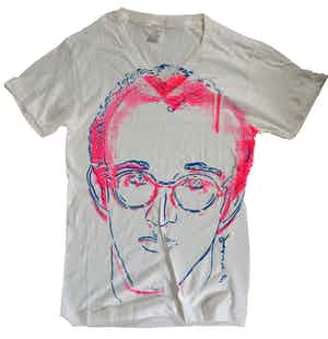 Andy Warhol - T-Shirt - Zeefdruk - Portret Keith Haring verkocht voor € 250!