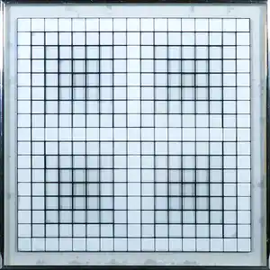 Willem Kloppers - Zeefdruk op plexiglas en papier, Quadratus no. II - Ingelijst verkocht voor € 1!