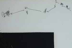 René Klinkers - Drukinkt / acrylverf , Zwart vierkant , “René II” - gesigneerd kopen? Bied vanaf 25!