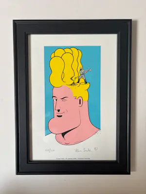 Herr Seele - De Kappende Kapper gesigneerde zeefdruk + luxe hardcover kopen? Bied vanaf 250!