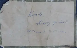 Niet of onleesbaar gesigneerd - Olieverf op industrieel zeil, Vers 4 (Zeer groot) kopen? Bied vanaf 1!