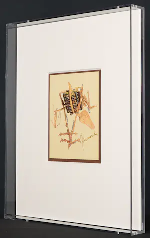 Panamarenko - Gesigneerd, Archaeopterix - Unieke vogel door Panamarenko in plexi showcase kopen? Bied vanaf 590!