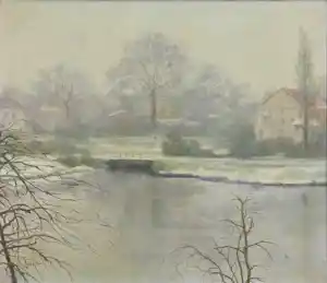 Buy Gerrit David Labots - Sneeuwdag in park Honingen? Bid from 300!