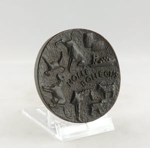 Cornelis de Vries - Bronzen penning, Holle Bolle Gijs kopen? Bied vanaf 1!