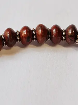 Nieuw Sterling zilveren armband gezet met ronde Eode jaspis kopen? Bied vanaf 45!