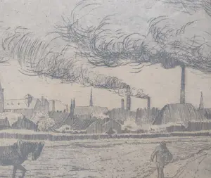 AcheterHendrik de Laat - Gezicht op Tilburg - 1927? Enchérissez de 80!