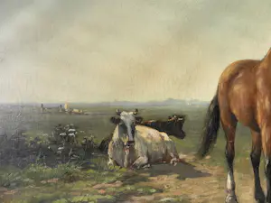 Klaas van Vliet - Paard en molen in polderland kopen? Bied vanaf 200!