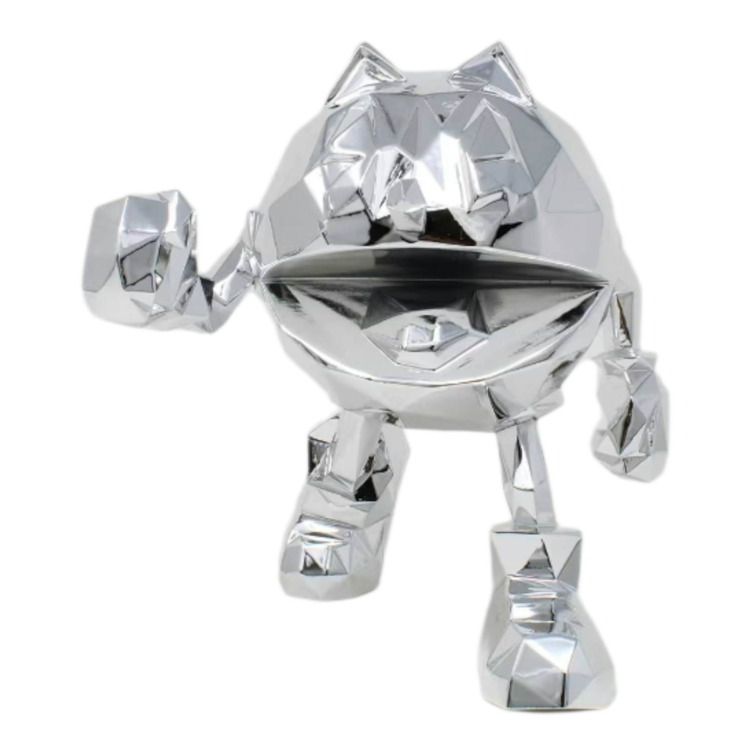 Richard Orlinski - PAC-MAN: The official sculpture - Silver Chrome (18 cm) kopen? Bied vanaf 89!