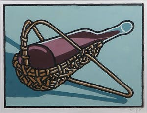 Dirk Wiarda - Gouache, Mandfles- Ingelijst kopen? Bied vanaf 1!