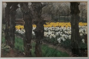 Anton L. Koster - Bloembollenveld bij de "Glip" (Heemstede) kopen? Bied vanaf 1950!