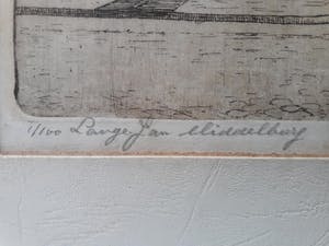Niet of onleesbaar gesigneerd - Lange Jan te Middelburg, R van Miert. kopen? Bied vanaf 1!