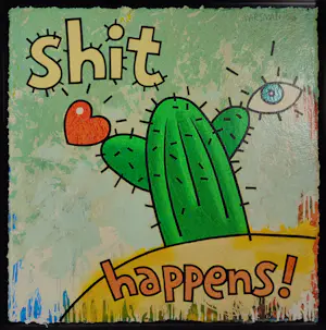 Jean Paul Marsman - Shit Happens pastel groen kopen? Bied vanaf 95!