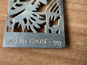 Jeroen Krabbé - Zilveren hanger / broche uit 1999 gesigneerd kopen? Bied vanaf 65!