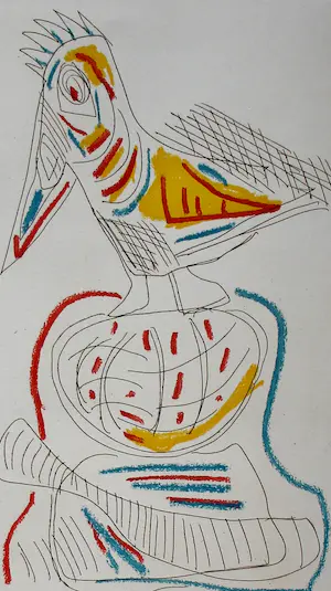 Karel Appel - kleurenets: Oisseau kaufen? Bieten Sie von 199!