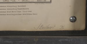 Jan Bollaert - Gemengde techniek/schildering op landkaart, Thuringische staaten - Ingelijst kopen? Bied vanaf 50!