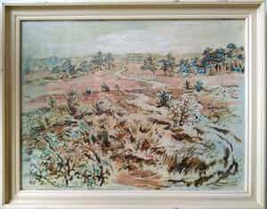 Thijs Mauve - (1915 - 1996) Heide bij Warnsborn verkocht voor € 150!