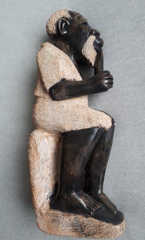 Curiosa - Stenen Afrikaanse man met piip kopen? Bied vanaf 1!