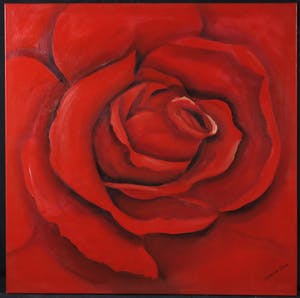Gabriela Stroe - Olieverf op doek, Roos IV (Groot) kopen? Bied vanaf 1!