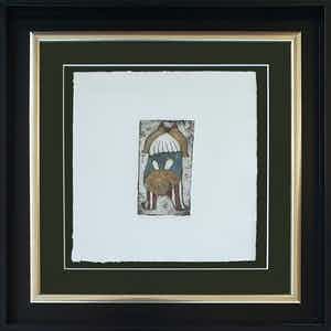 Michel van Overbeeke - Ets - Ingelijst verkocht voor € 55!