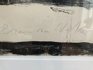 Bram van Velde - Zwart-wit litho uit 1966 kopen? Bied vanaf 350!