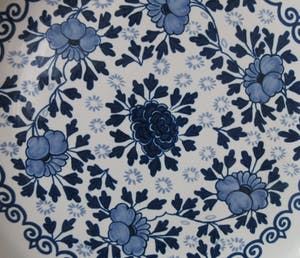 Potterie Oud Delft - Delftsblauw wandbord - "Gelukswens RSSZ" kopen? Bied vanaf 25!