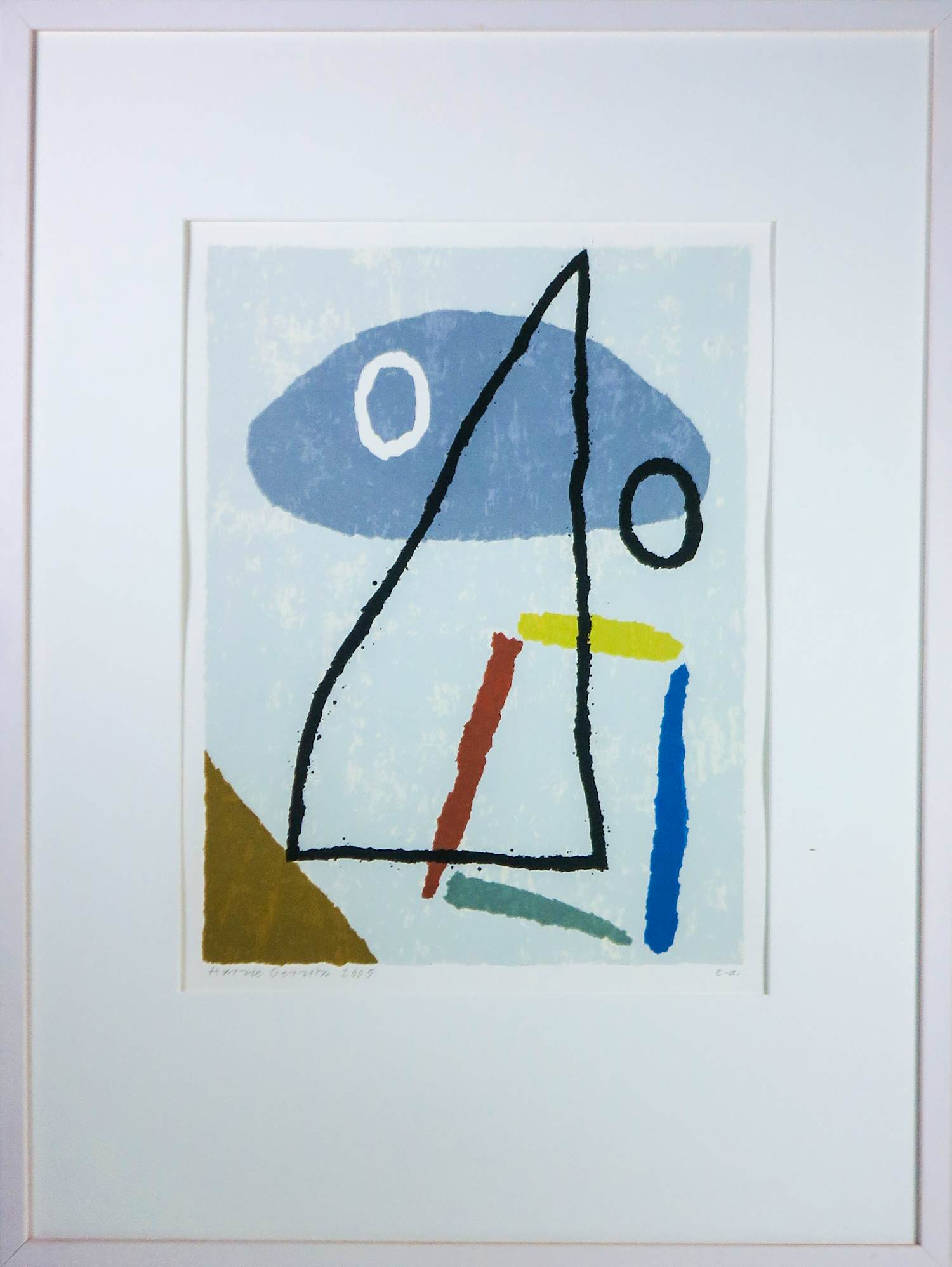 Harrie Gerritz - Zeefdruk op papier, Picasso toren - Ingelijst kopen? Bied vanaf 100!