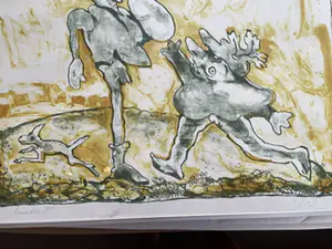 Lucebert - Don Quichot en Sancho Panza kopen? Bied vanaf 180!